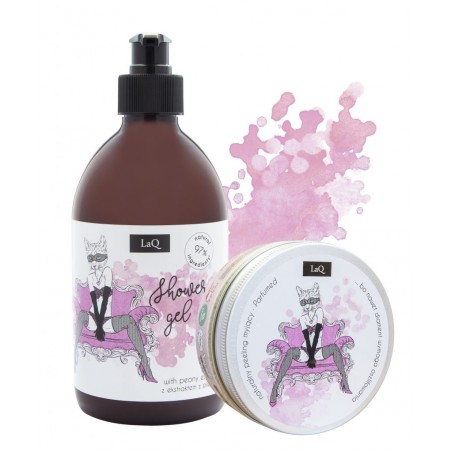 Zestaw prezentowy laq damski kocica peeling i żel