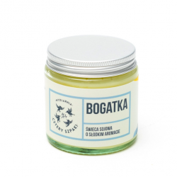 Cztery Szpaki Bogatka - naturalna świeca sojowa kwiatowa