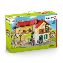 Schleich 42407 Duża Farma + Figurki + akcesoria
