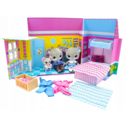 TINY TUKKINS Domek + 3 Pluszowe Myszki + Akcesoria 2