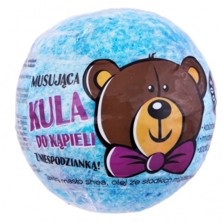 Musująca kula do kąpieli z niespodzianką - niebieska 110g LAQ