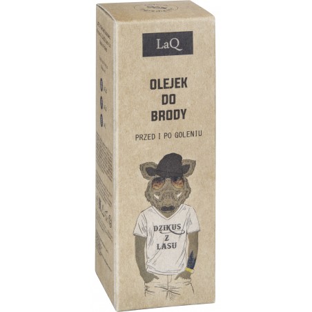 LAQ Olejek przed i po goleniu do brody - Dzik 30 ml