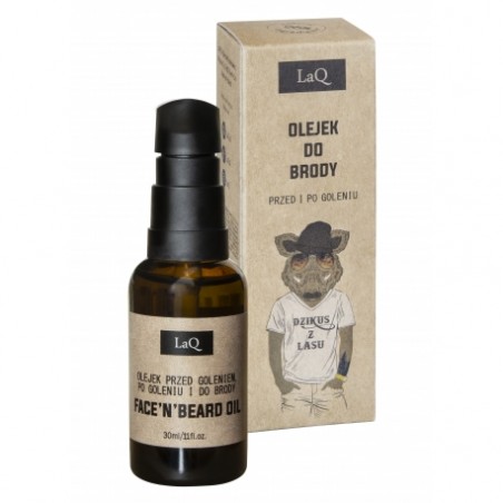 LAQ Olejek przed i po goleniu do brody - Dzik 30 ml