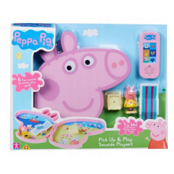 ŚWINKA PEPPA PLAŻA ZESTAW W WALIZCE WALIZKA Peppa