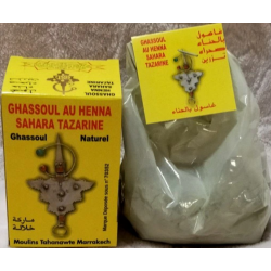 Glinka Ghassoul + Henna marokańska Sahara Tazarine 100g 2