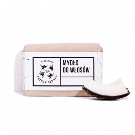 MYDLARNIA CZTERY SZPAKI Mydło do włosów 110g z olejem rycynowym