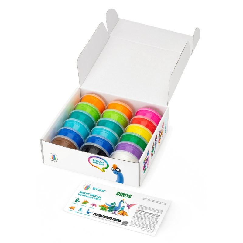 Hey Clay - Masa plastyczna Dinozaury HCLSE006