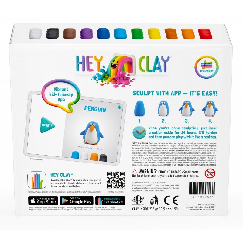 Hey Clay - Masa plastyczna Ptaki HCLSE003