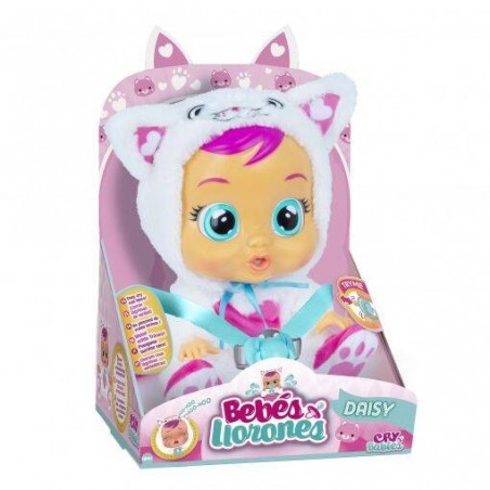 Cry Babies - Płacząca lalka bobas Daisy Kotek TM TOYS