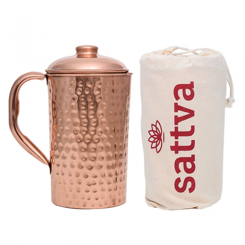 SATTVA MIEDZIANY DZBANEK TŁUCZONY 1950 ML