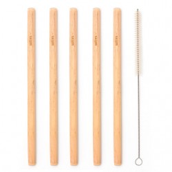 SATTVA Bambusowe słomki z czyścikiem 5 słomek +1 czyścik 2