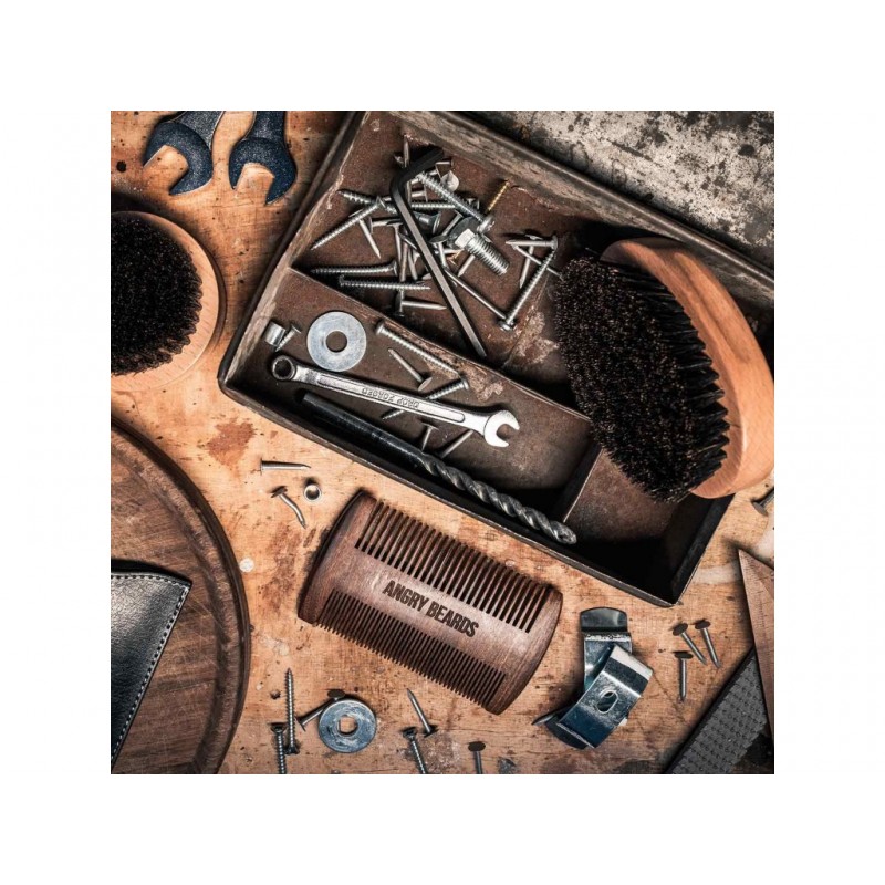 Angry Beards Drewniany kartacz do brody Gentler