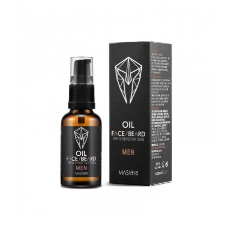 MASVERI OLEJEK DO TWARZY I BRODY MEN 30ML SUCHA I WRAŻLIWA