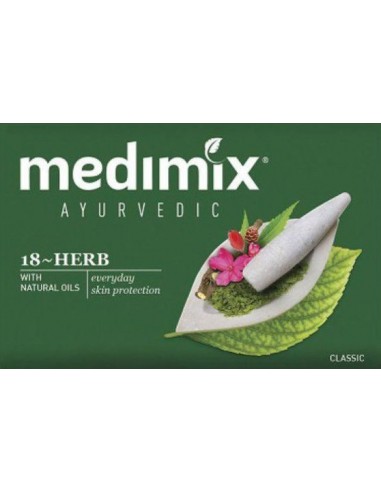 Medimix mydło ziołowe nawilżające herbal green 125g