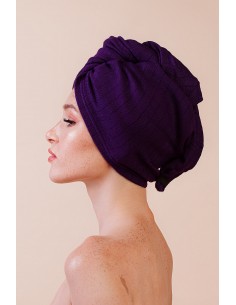 ANWEN Turban Dry It Up CIEMNY FIOLET 2