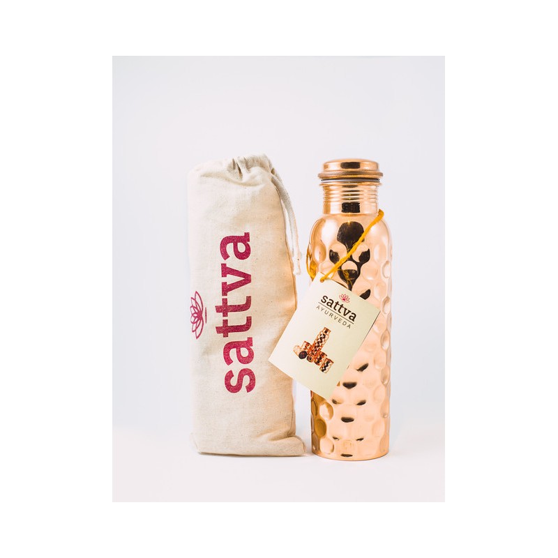 SATTVA MIEDZIANA BUTELKA Młotkowana 650ML