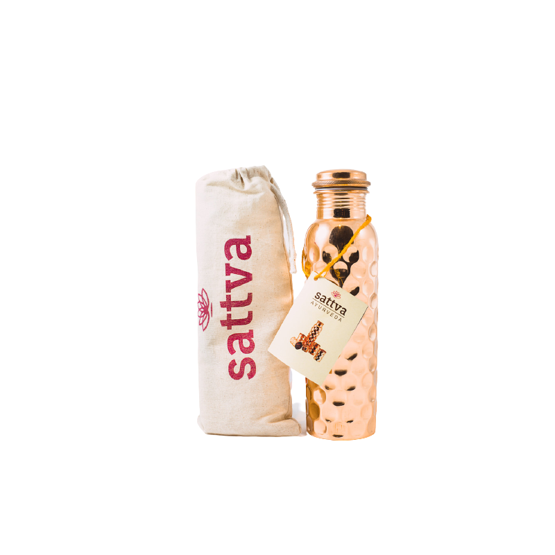 SATTVA MIEDZIANA BUTELKA Młotkowana 650ML