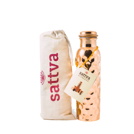 SATTVA MIEDZIANA BUTELKA Młotkowana 650ML