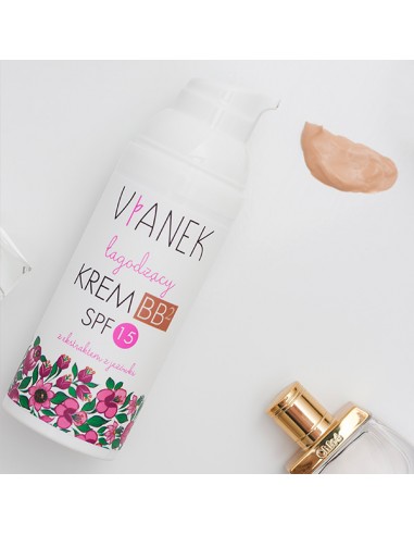 VIANEK Łagodzący krem do twarzy BB SPF 15 ciemny