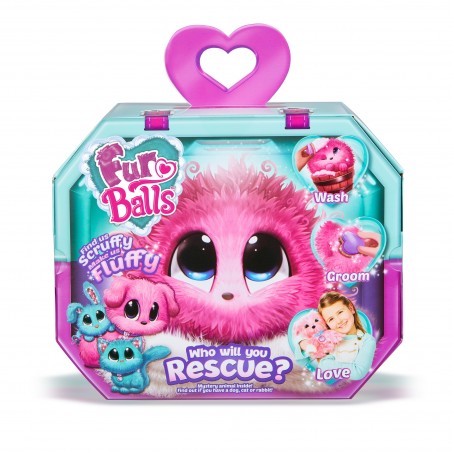 FUR BALLS - MASKOTKA NIESPODZIANKA  RÓŻOWA - PINK