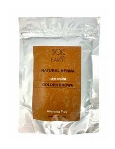 Soil and Earth Henna Farba Złocisty Brąz 100g