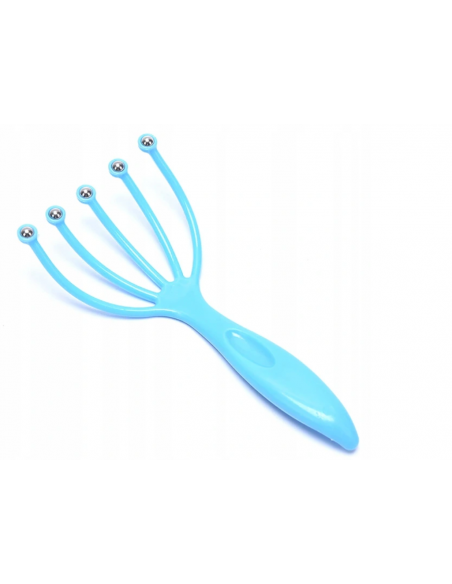 MASAŻER NIEBIESKI DO GŁOWY NA POROST WŁOSÓW GRABKI