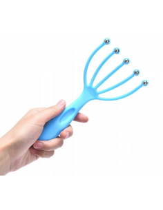 MASAŻER NIEBIESKI DO GŁOWY NA POROST WŁOSÓW GRABKI 2