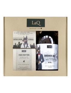 zestaw prezentowy laq doberman żel masło mydło