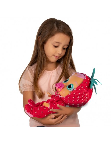 Cry Babies Tutti Frutti Płacząca lalka bobas Ella Truskawka