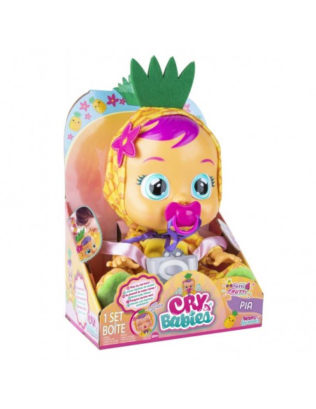 Cry Babies Tutti Frutti - Płacząca lalka bobas Pia Ananas
