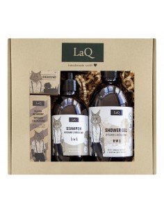 Zestaw Prezentowy Laq Ryś żel szampon olej kostka