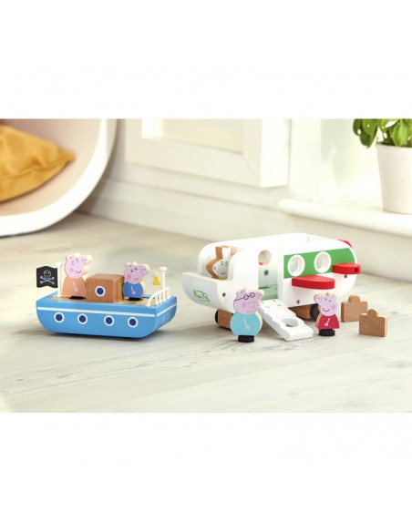 Świnka Peppa Drewniana łódka z figurką Georga 07209