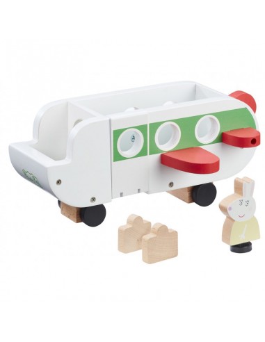 Świnka Peppa Drewniany samolot z figurką 07211