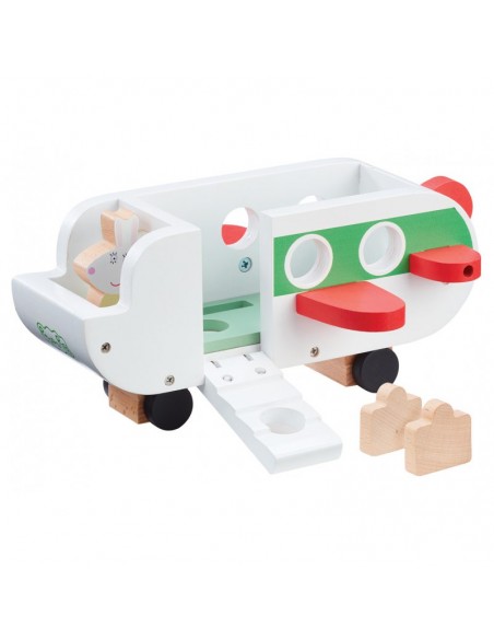 Świnka Peppa Drewniany samolot z figurką 07211