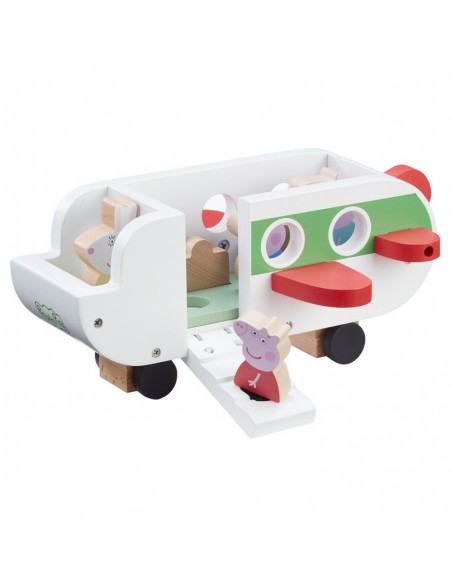 Świnka Peppa Drewniany samolot z figurką 07211
