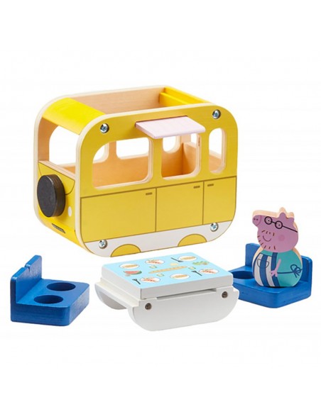 Świnka Peppa - Drewniany kamper z figurką 07388