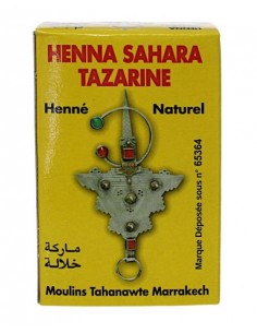 Oryginalna marokańska Henna Sahara Tazarine Ruda 100g
