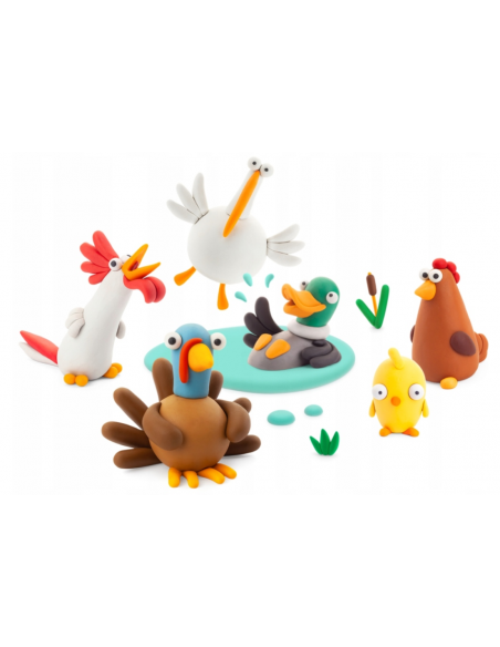 Hey Clay Masa plastyczna PTAKI Z FARMY