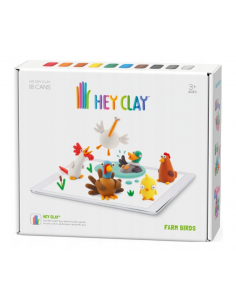 Hey Clay Masa plastyczna PTAKI Z FARMY