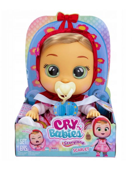 CRY BABIES STORYLAND SCARLET CZERWONY KAPTUREK LALKA