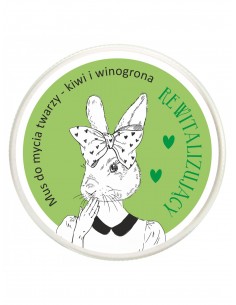 Mus do mycia twarzy laq KRÓLICZKA KIWI I WINOGRONA