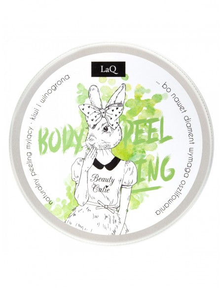 Naturalny peeling myjący scrub laq KRÓLICZKA KIWI I WINOGRONA