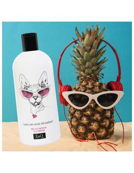 Żel do mycia i szampon do włosów 2w1 laq 300 ml KOTKA