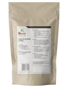 KVAAS FARBA HENNA DO WŁOSÓW CZARNA 100g 2