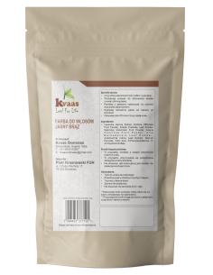 KVAAS FARBA HENNA DO WŁOSÓW JASNY BRĄZ 100g 2