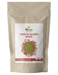 KVAAS FARBA HENNA DO WŁOSÓW MAHOŃ 100g