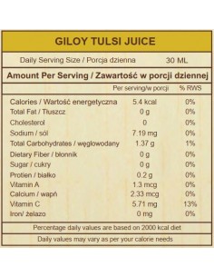 SATTVA NATURALNY SOK Z TULSI I GILOY 1L 2
