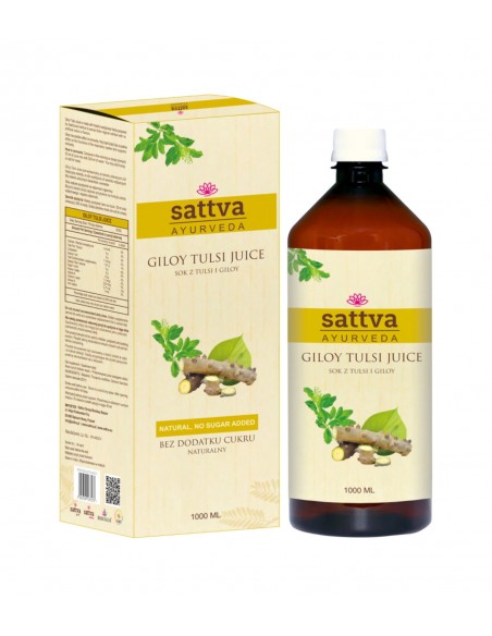 SATTVA NATURALNY SOK Z TULSI I GILOY 1L