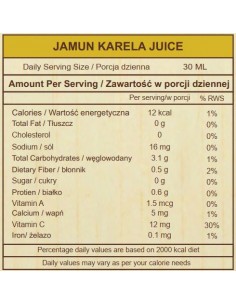 SATTVA SOK Z OWOCÓW MELONA I CZAPETKI JAMUN KARELA 1L 2