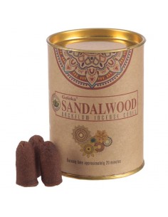 Kadzidła stożki Goloka Backflow Natures - Drzewo Sandałowe